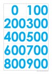 0 - 900 Multiples of 100 small cards