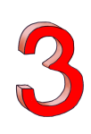 3-3d number three Red - John Duffield duffield-design