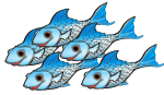 5 blue fish John Duffield