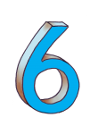 6-3d number six Blue - John Duffield duffield-design