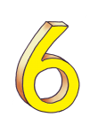 6-3d number six Yellow - John Duffield duffield-design