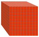 Base Ten Cube red - John Duffield duffield-design