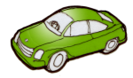 1 green Car - place value