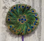 Circular Peacock Feather Fan Bali Bev Dunbar Maths Matters