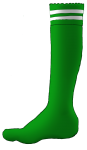 Football Sock Green - John Duffield duffield-design