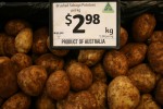 Fruit & Vegie Shop Sign Potatoes $2.98 per kg - Bev Dunbar Maths Matters