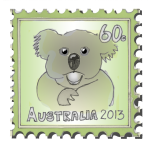 Koala Stamp - John Duffield duffield-design