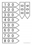 Montessori Arrow 100s cards Bev Dunbar Maths Matters