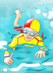 Boy Swimming  - John Duffield duffield-design